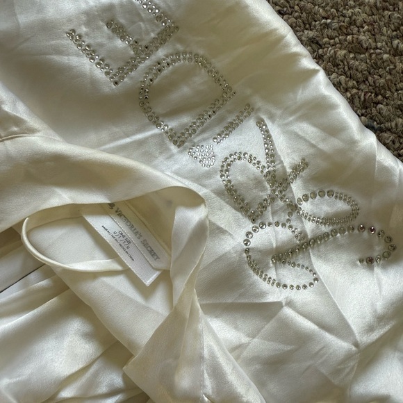 Victoria's Secret White Satin bride Robe - Picture 3 of 3